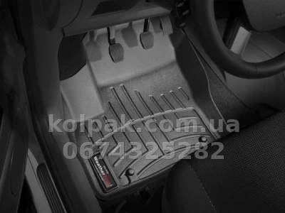 Floor mats for Ford Kuga 2008-2013, with raised edges, front, black, Weathertech 443821 — photo 2
