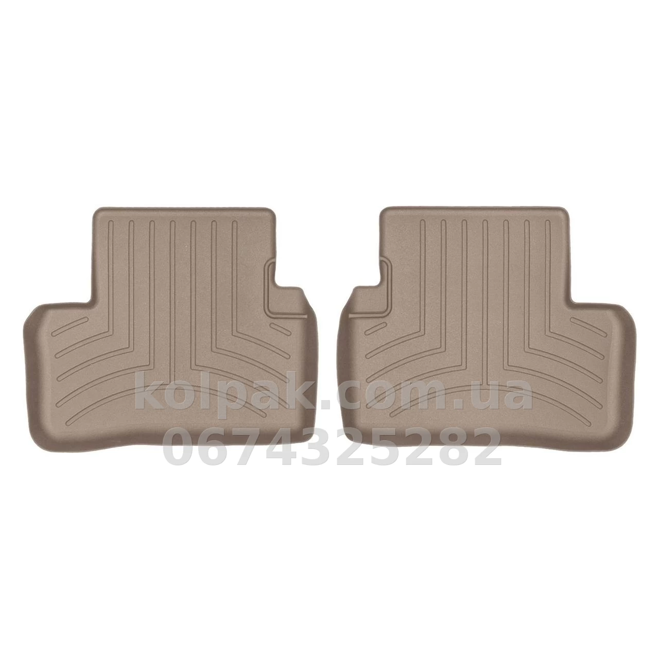 Килимки в салон Mercedes-Benz E-Class W213 2016-, з бортиком, задні, бежеві, Weathertech 459462 Килимки в салон Mercedes-Benz E-Class W213 2016-, з бортиком, задні, бежеві, Weathertech 459462 — фото 1