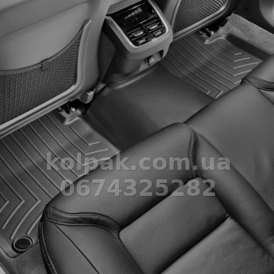 Килимки в салон Volvo V90 2017-, з бортиком, задні, чорні, Weathertech 4410182 — фото 2