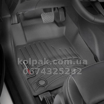 Килимки в салон Peugeot 3008/5008/Opel Grandland 2018-, з бортиком, передні, чорні, Weathertech 4412541 — фото 2