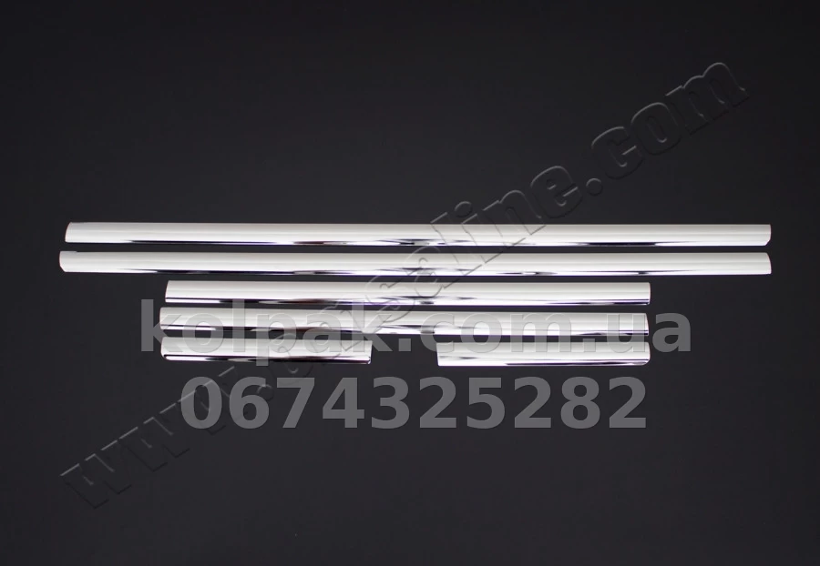 Chrome lower window trims (6 pcs) Hyundai Getz 5D 2002-2011, OmsaLine, 3201141 Chrome lower window trims (6 pcs) Hyundai Getz 5D 2002-2011, OmsaLine, 3201141 β photo 1