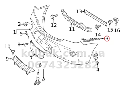 Праве кріплення переднього бампера Mercedes-Benz Sprinter 2013-2018, AVTM, 9068890114, 184628932 Праве кріплення переднього бампера Mercedes-Benz Sprinter 2013-2018, AVTM, 9068890114, 184628932 — фото 2
