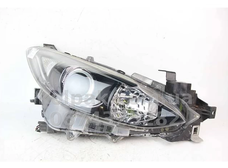Front right headlight Mazda 3 (BM) 2013-2016 SD/HB, electric adjustment, without levelling motor, without bulbs (H11/H15/W5W), Depo, 2161169RLDEM2 Front right headlight Mazda 3 (BM) 2013-2016 SD/HB, electric adjustment, without levelling motor, without bulbs (H11/H15/W5W), Depo, 2161169RLDEM2 β photo 1