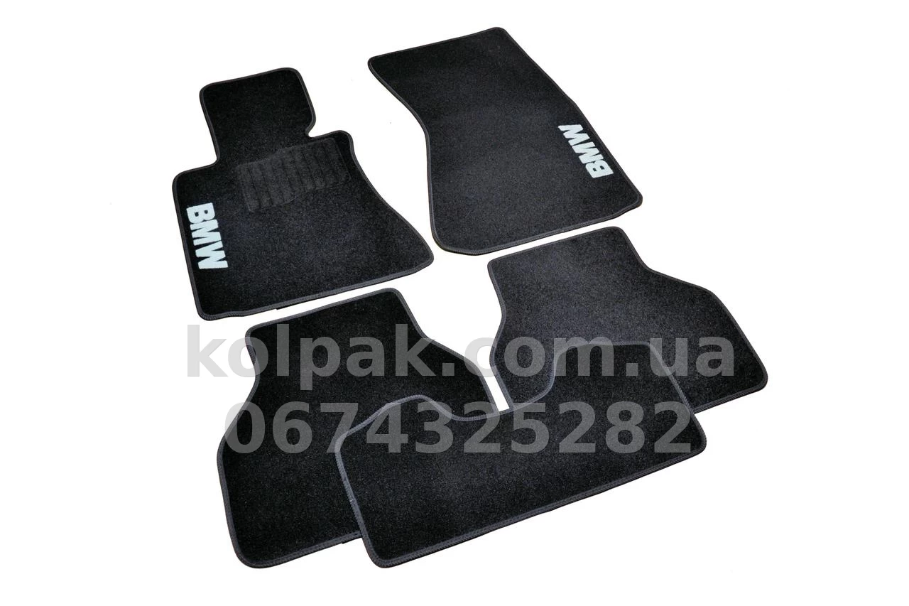Carpet floor mats for BMW 7-Series E65 2001-2008, black, 5 pcs, AVTM BLCCR1050 Carpet floor mats for BMW 7-Series E65 2001-2008, black, 5 pcs, AVTM BLCCR1050 β photo 1