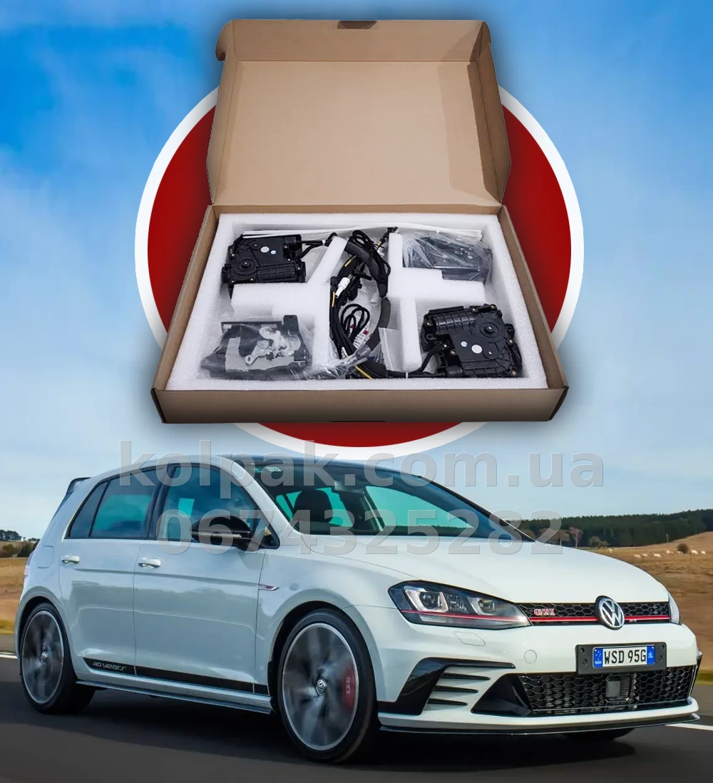 Soft-close door kit for VW Golf 7 HB/Variant 2008β2012, 4 pcs Soft-close door kit for VW Golf 7 HB/Variant 2008β2012, 4 pcs β photo 1