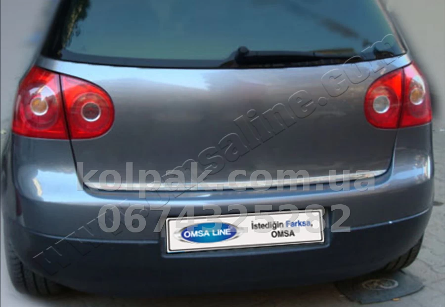 Chrome boot lid trim Volkswagen Golf 2004-2009, OmsaLine, 7503052 Chrome boot lid trim Volkswagen Golf 2004-2009, OmsaLine, 7503052 β photo 1