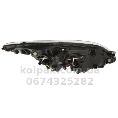 Передня ліва фара Citroen C4 2004-2010, H7/H1, електричне регулювання, Depo, 552-1121L-LD-EM — фото 2