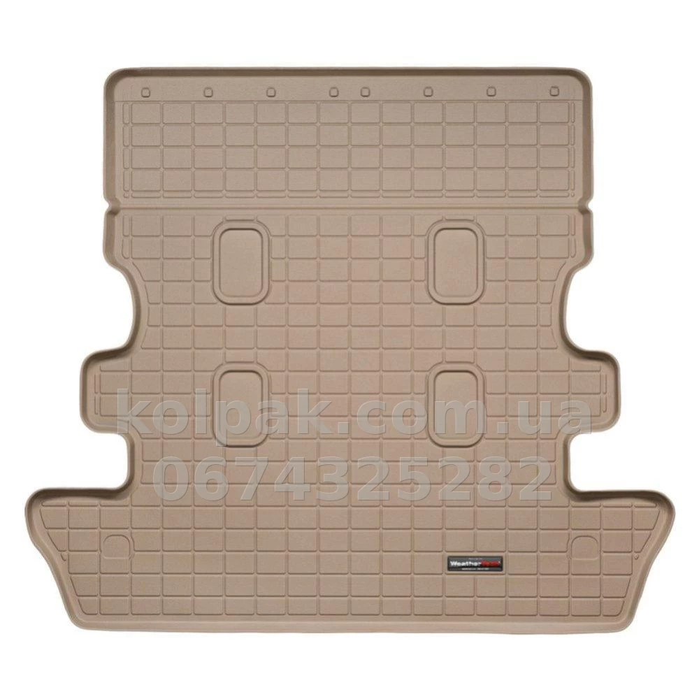 Boot mat for Toyota Land Cruiser 200/Lexus LX570 2008-, 7 seats, beige, WeatherTech 41356 Boot mat for Toyota Land Cruiser 200/Lexus LX570 2008-, 7 seats, beige, WeatherTech 41356 β photo 1