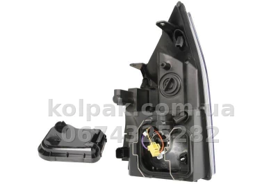 Front right headlight Ford Transit 2006-2014, H4, chrome, electric adjustment, Depo, 431-1175R-LD-EM — photo 2