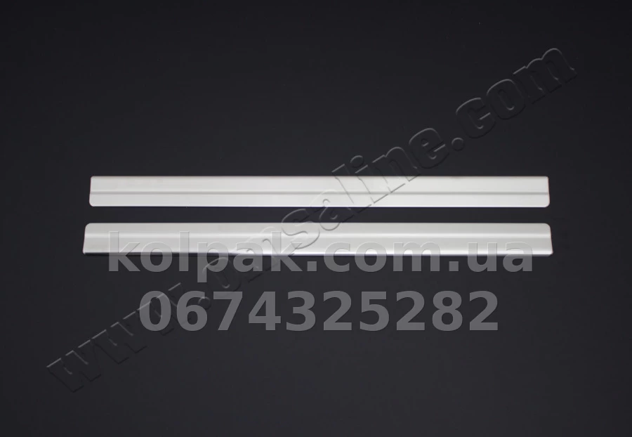 Chrome door sill trims (2 pcs) Nissan Juke 2010-, OmsaLine, 5008092 Chrome door sill trims (2 pcs) Nissan Juke 2010-, OmsaLine, 5008092 β photo 1