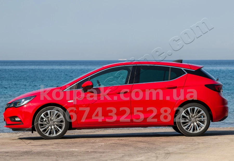 Chrome window trims (8 pcs, upper section) Opel Astra K 2015-, OmsaLine, 5243146U Chrome window trims (8 pcs, upper section) Opel Astra K 2015-, OmsaLine, 5243146U β photo 1