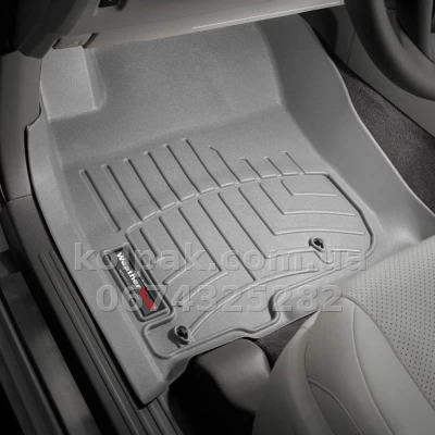 Floor mats for Toyota Land Cruiser Prado 150/Lexus GX460 2009-2013, with raised edges, front, grey, Weathertech 462861 — photo 2