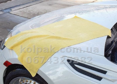 Waffle-weave drying towel Meguiars Water Magnet (yellow) 55x76 cm Meguiars X2000EU — photo 9