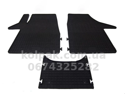 Килимки в салон Volkswagen Transporter T5/T6 2003-, 3 шт., Polytep, 65741