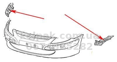 Праве кріплення переднього бампера Peugeot 307 2001-2005, AVTM, 741634, 185514932 Праве кріплення переднього бампера Peugeot 307 2001-2005, AVTM, 741634, 185514932 — фото 2