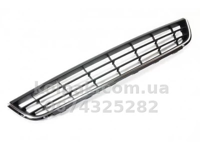 Решітка бампера Volkswagen Jetta 6 2011-2014, середня, хром молдинг, AVTM, 5C6853671RYP, 7430 916 Решітка бампера Volkswagen Jetta 6 2011-2014, середня, хром молдинг, AVTM, 5C6853671RYP, 7430 916