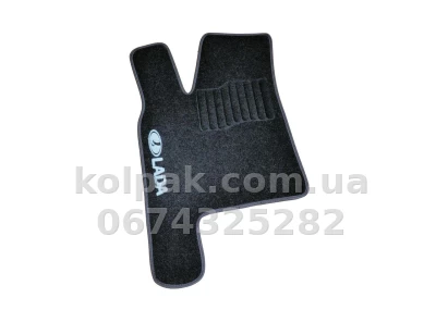Ворсові килимки в салон Ваз 2170 Priora 2007-/2110/2111/2112 1996-, чорні, 5 шт., AVTM BLCCR1721 — фото 2