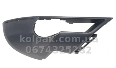 Right bumper grille Audi Q7 2010-2015, with fog light opening, lower, excluding S-Line, AVTM, 4L0807062C, 181234912 Right bumper grille Audi Q7 2010-2015, with fog light opening, lower, excluding S-Line, AVTM, 4L0807062C, 181234912 β photo 1