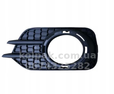 Ліва решітка бампера Volkswagen Tiguan 2011-2016 EUR/2011-2018 USA, з отвором для протитуманної фари, AVTM, 5N0853665J9B9, 187428923