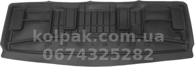 Килимок у багажник Renault Espace 2003-2014, розкладений 3 ряд, Pro-Line, Frogum FG TM413313