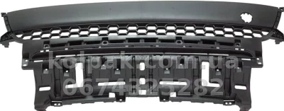 Решітка бампера Kia Soul 2016-2018, середня, верхня, чорна, AVTM, 86561B2500, 184036914
