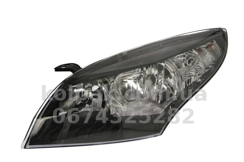 Передня ліва фара Renault Megane 3 2008-2012, H7/H7, із коректором, електричне регулювання, Depo, 551-1178LMLDEM2 Передня ліва фара Renault Megane 3 2008-2012, H7/H7, із коректором, електричне регулювання, Depo, 551-1178LMLDEM2 — фото 1