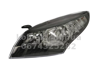 Передня ліва фара Renault Megane 3 2008-2012, H7/H7, із коректором, електричне регулювання, Depo, 551-1178LMLDEM2