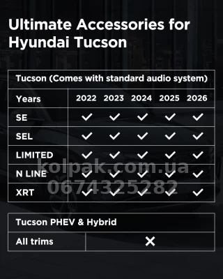 Всепогодні килимки в салон Hyundai Tucson NX4 2022–2026 HAVOC™ Maximum Coverage Всепогодні килимки в салон Hyundai Tucson NX4 2022–2026 HAVOC™ Maximum Coverage — фото 8