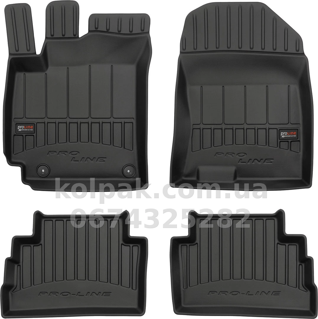 Floor mats for Hyundai Kona 2017-, not electric, Proline 3D, Frogum, FG 3D408456 Floor mats for Hyundai Kona 2017-, not electric, Proline 3D, Frogum, FG 3D408456 β photo 1