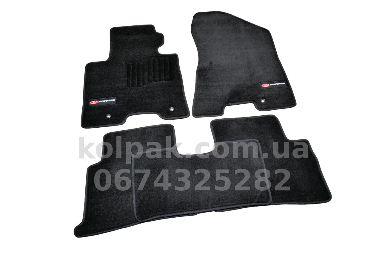 Dywaniki tekstylne do Kia Sportage 2015-, Premium, czarne, AVTM BLCLX1282 Dywaniki tekstylne do Kia Sportage 2015-, Premium, czarne, AVTM BLCLX1282 — zdjęcie 1