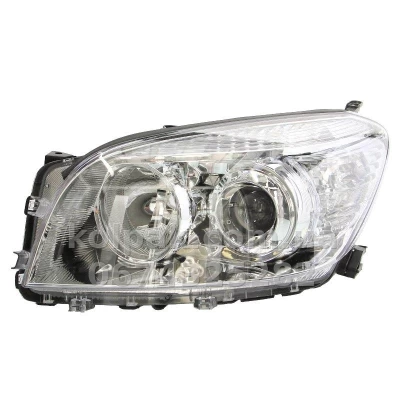 Передня ліва фара Toyota Rav4 2006-2007, HB3, електричне регулювання, хромоване відбиття, Depo, 212-11K5L-LDEM1