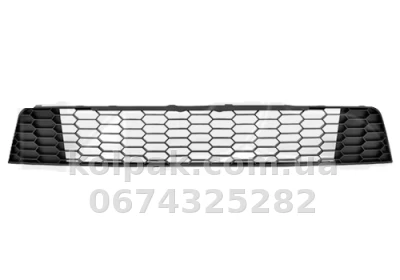 Bumper grille Skoda Octavia A7 2017-, without opening. for sensor parking, centre, AVTM, 5E0853677H9B9, 6420 910 — photo 2