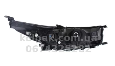 Front left headlight Toyota Highlander 2013-2016, manual adjustment, without bulbs (H11/HB3/7444na/W5W), Depo, 31211F2LAS1 — photo 2