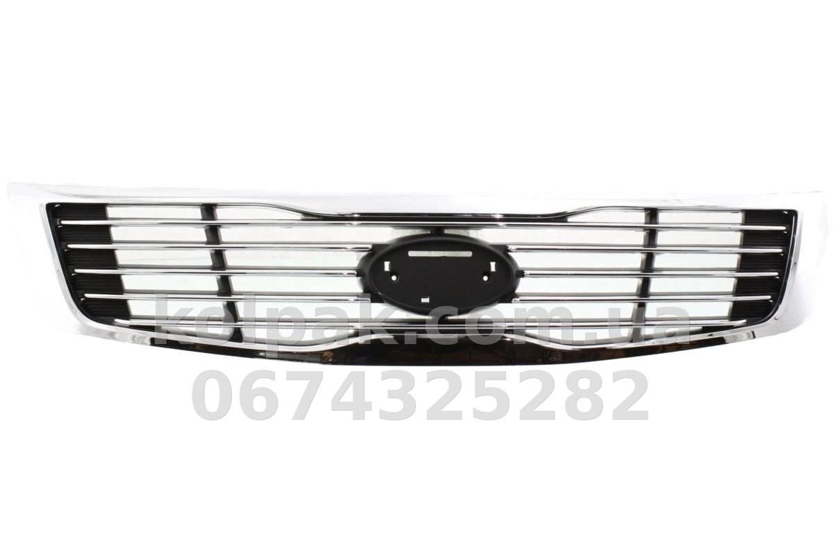 Radiator grille Kia Magentis 2009-2011, chrome-plated/black, AVTM, 184018990 Radiator grille Kia Magentis 2009-2011, chrome-plated/black, AVTM, 184018990 β photo 1