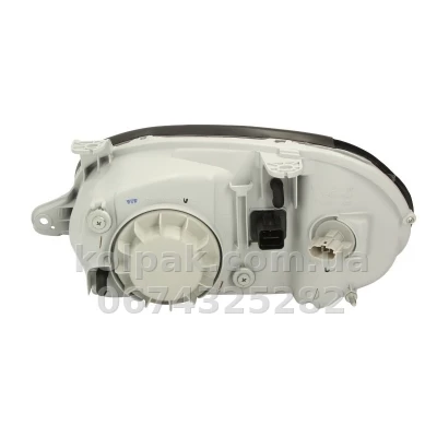 Front right headlight Daewoo Lanos 1996-/Zaz Sens 2002-, H4, manual adjustment, Depo, 222-1104R-LD-EN Front right headlight Daewoo Lanos 1996-/Zaz Sens 2002-, H4, manual adjustment, Depo, 222-1104R-LD-EN β photo 2