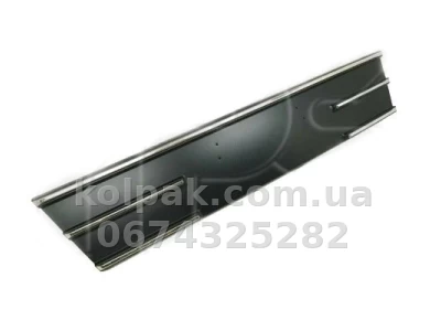 Решітка бампера Ford Escape 2013-2016, середня, чорна із хромованим молдингом, AVTM, EJ5Z17E811AC, 182817921