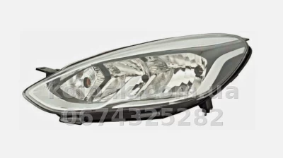 Передня ліва фара Ford Fiesta 2017-2023 EUR, електричне регулювання, із коректором, із лампами (H7/H15/PY21W), Depo, 43111AELMLDEM — фото 2