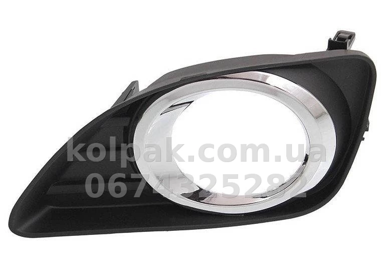 Ліва решітка бампера Toyota Camry V40 2010-2011, з отвором для протитуманної фари, із хромованим молдингом, AVTM, 5204006050, 8164 985 Ліва решітка бампера Toyota Camry V40 2010-2011, з отвором для протитуманної фари, із хромованим молдингом, AVTM, 5204006050, 8164 985 — фото 1