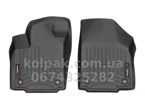 Килимки в салон Land Rover Range Rover Velar 2021-, передні, чорні, Weathertech 4416741 Килимки в салон Land Rover Range Rover Velar 2021-, передні, чорні, Weathertech 4416741 — фото 1