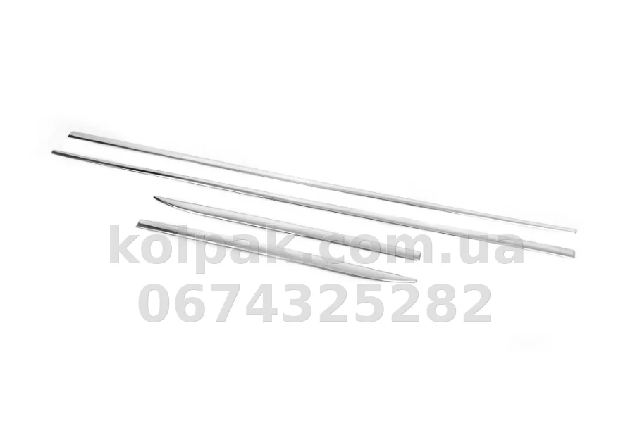 Chrome door moulding covers (4 pcs, stainless steel) Audi A3 2012-/Fiat Tipo/Honda Civic 2016-, OmsaLine, 2542131 Chrome door moulding covers (4 pcs, stainless steel) Audi A3 2012-/Fiat Tipo/Honda Civic 2016-, OmsaLine, 2542131 β photo 1