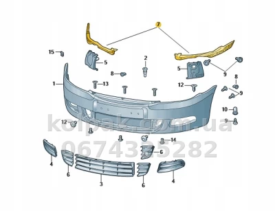 Lewy wspornik mocowania przedniego zderzaka Skoda Octavia A5 2009-2013, AVTM, 1Z0807183D, 186409931 — zdjęcie 2