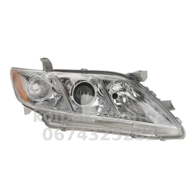 Передня права фара Toyota Camry 2006-2009, H11/HB3, з жовтим покажчиком повороту, електричне регулювання, Depo, 212-11Q6R-LD-EM Передня права фара Toyota Camry 2006-2009, H11/HB3, з жовтим покажчиком повороту, електричне регулювання, Depo, 212-11Q6R-LD-EM — фото 1