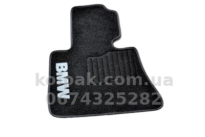 Ворсові килимки в салон BMW X5 Е53 1999-2006, чорні, 5 шт., AVTM BLCCR1057 — фото 3