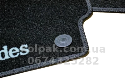 Ворсові килимки в салон Mercedes-Benz GL-Class W164/ML-Class W164 2006-2012, 5 місць, чорні, 5 шт., AVTM BLCCR1348 — фото 6