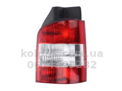 Задній правий ліхтар Volkswagen T5 2003-2009, кількість дверей — 1, біло-червоний, Depo, 441-1957R-UE-CR Задній правий ліхтар Volkswagen T5 2003-2009, кількість дверей — 1, біло-червоний, Depo, 441-1957R-UE-CR