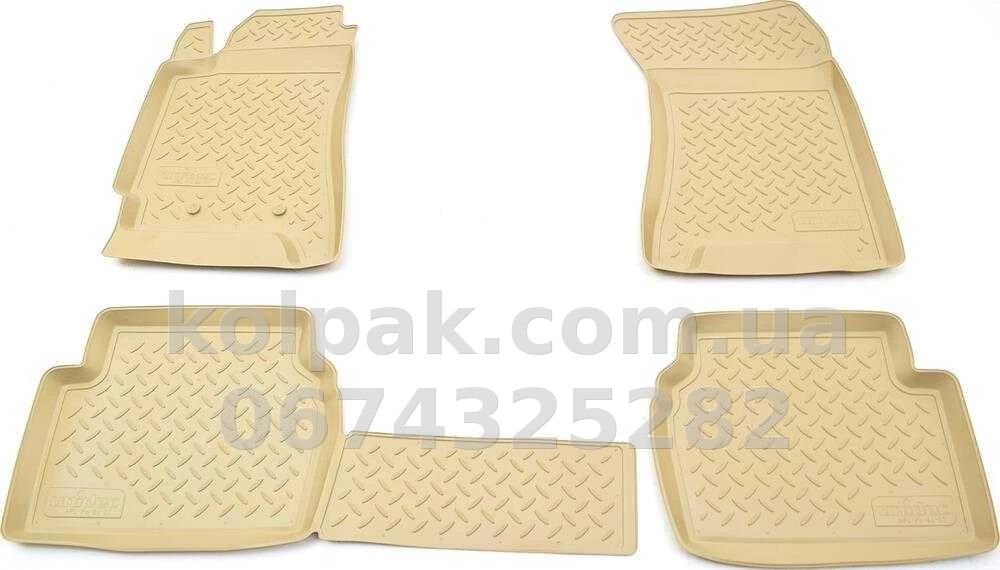 Polyurethane floor mats for Land Rover Range Rover L405 2013-, beige, Norplast, NPA11-C46-501B Polyurethane floor mats for Land Rover Range Rover L405 2013-, beige, Norplast, NPA11-C46-501B β photo 1