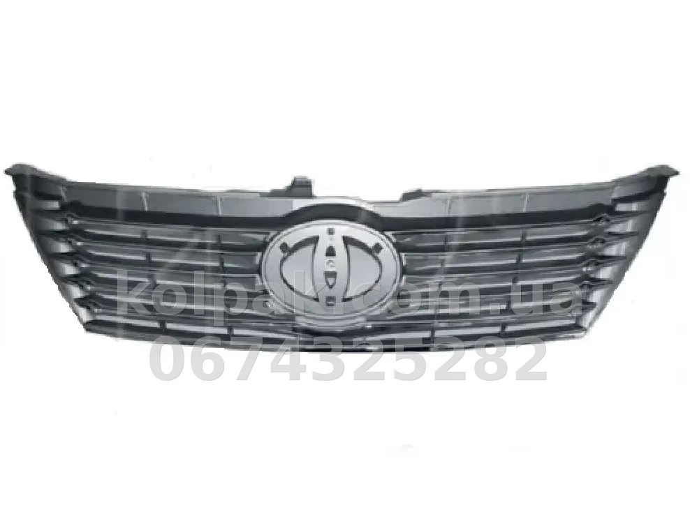 Решітка радіатора Toyota Camry 2011-2014, EUR, хромована/сіра, AVTM, 187031990 Решітка радіатора Toyota Camry 2011-2014, EUR, хромована/сіра, AVTM, 187031990 — фото 1