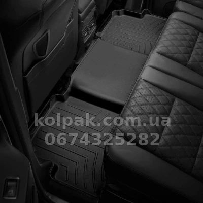 Floor mats for Lexus ES 2019-, hybrid, with raised edges, rear, black, Weathertech 4414963 — photo 2