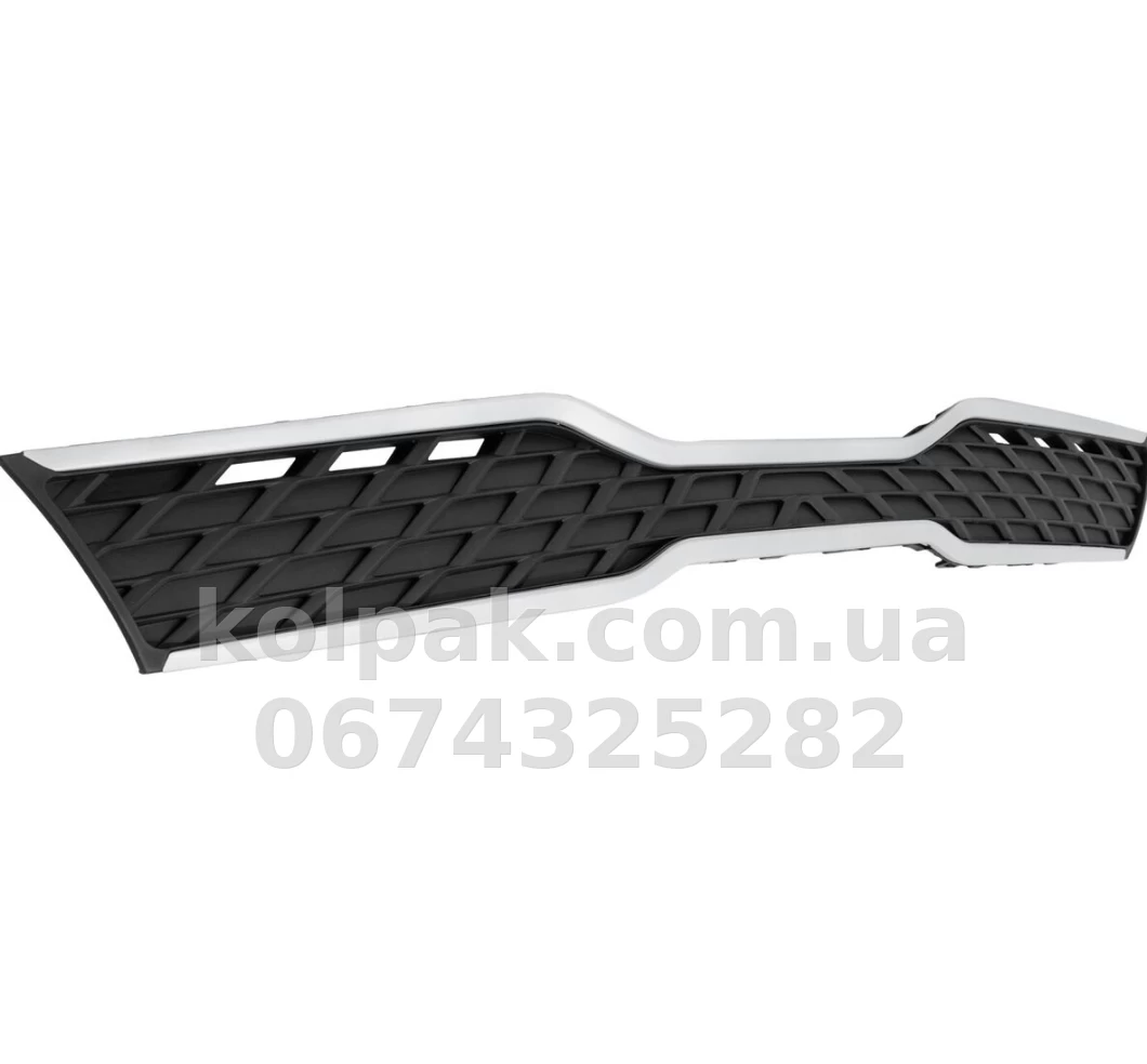 Radiator grille Kia Rio SD/HB 2017-2020, black, moulding grey metallic, AVTM, 184047990 Radiator grille Kia Rio SD/HB 2017-2020, black, moulding grey metallic, AVTM, 184047990 β photo 1