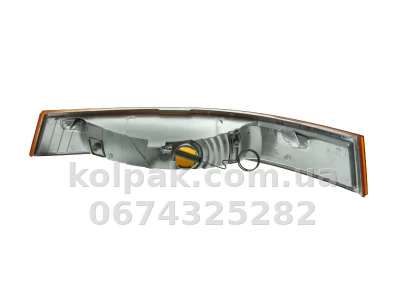 Передній правий покажчик повороту Renault Master 2003-2009, без ламп, без патрона P21W жовтий Depo 551-1609R-UE — фото 2
